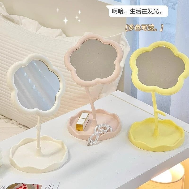 desktop mirror with sunflower shape,cute and girly